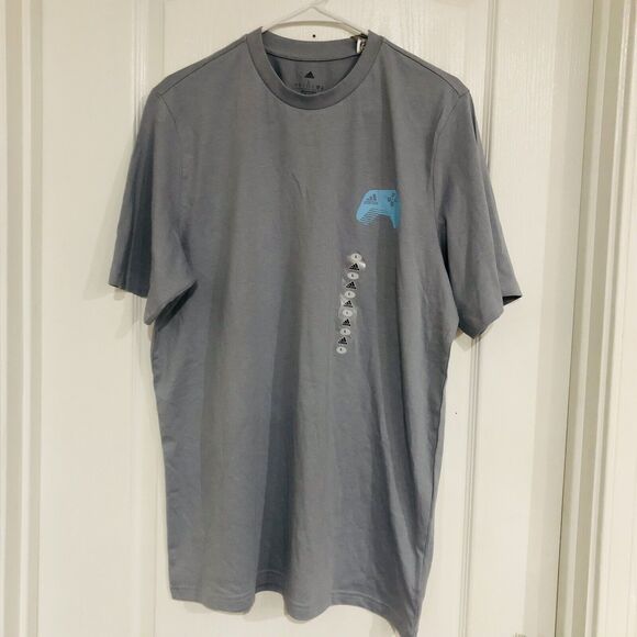 Adidas Men's Video Game Controller Graphic T-Shirt Short Sleeve Halo Gray Large - Picture 2 of 7